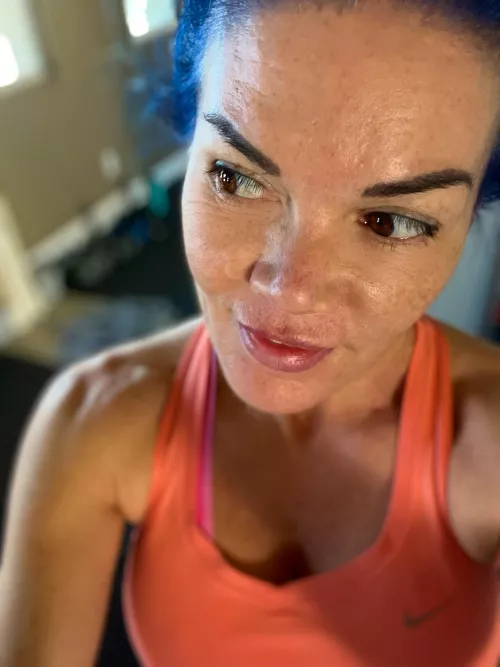 Thinking about the next work out.