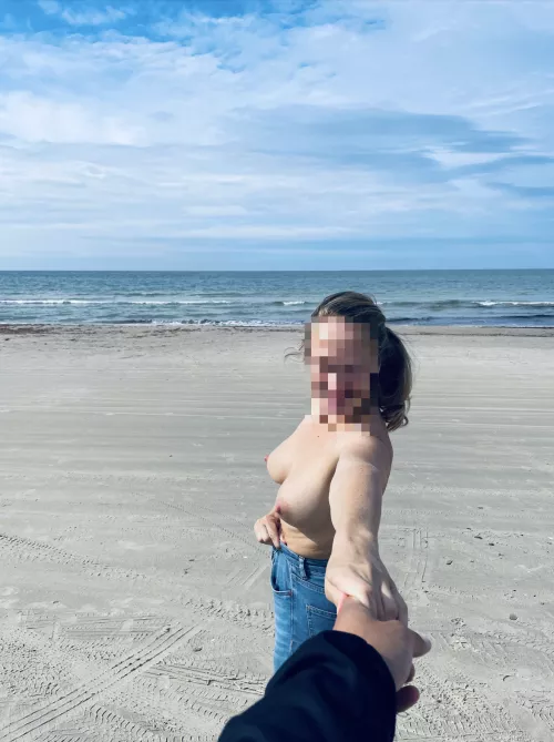 We miss summer, the beach, and how my breasts looked when breastfeeding!
