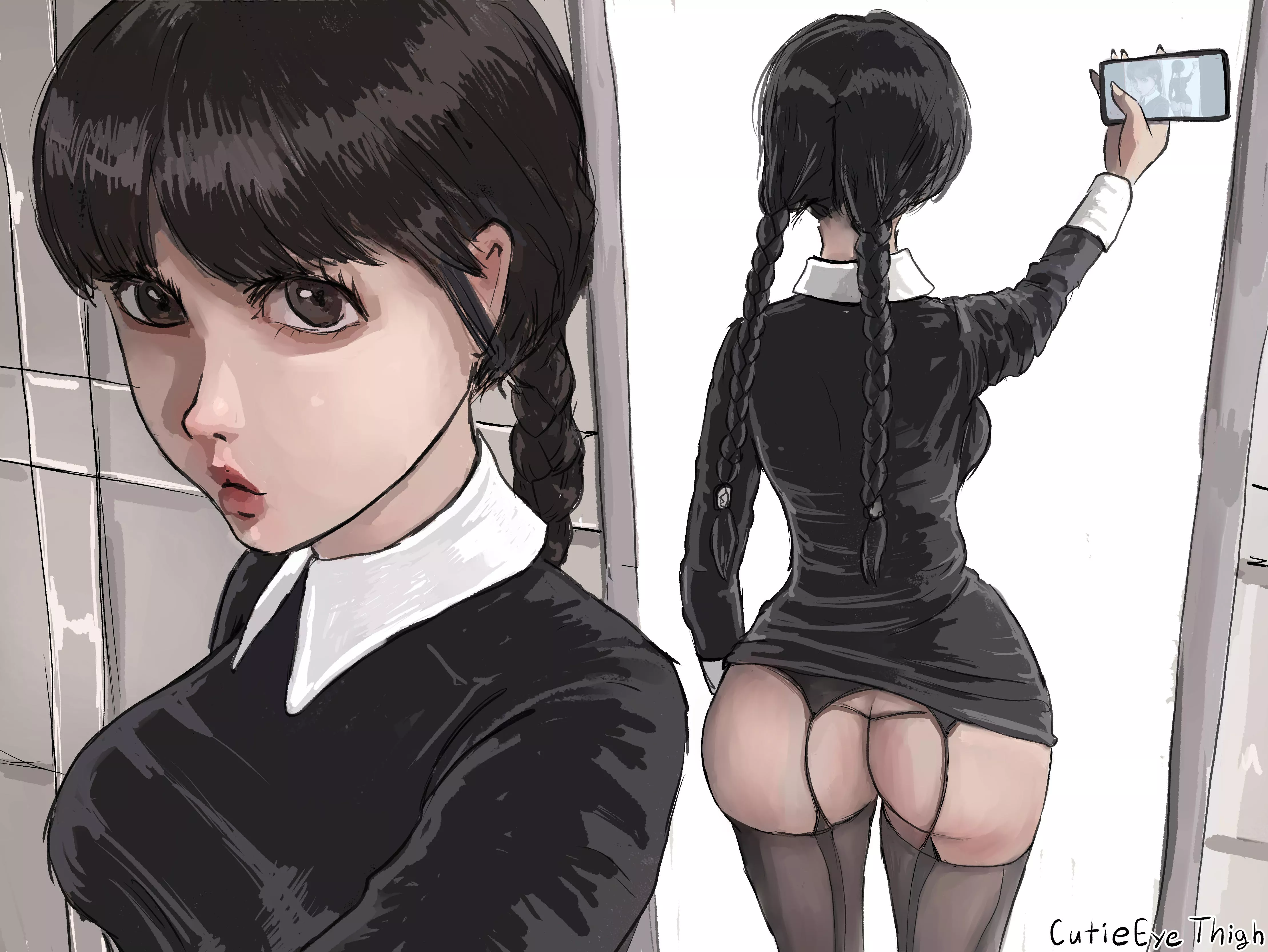 Wednesday (cutieeyethigh) [Wednesday/The Addams Family]