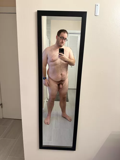 41 M 266 lbs 5’10”. Mirror progress, perhaps. Down almost 20 since December.