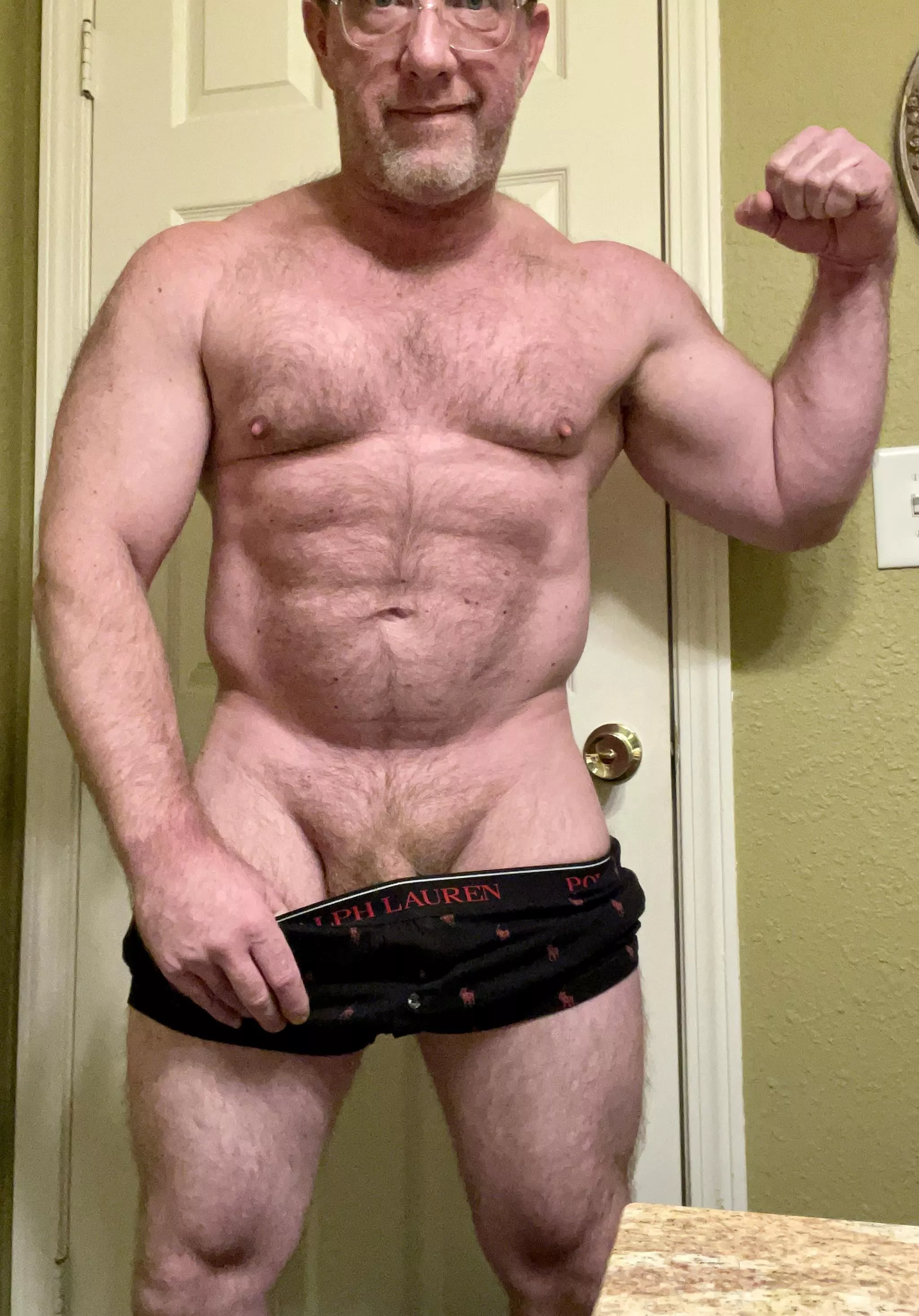 47(M) relaxing after the gym