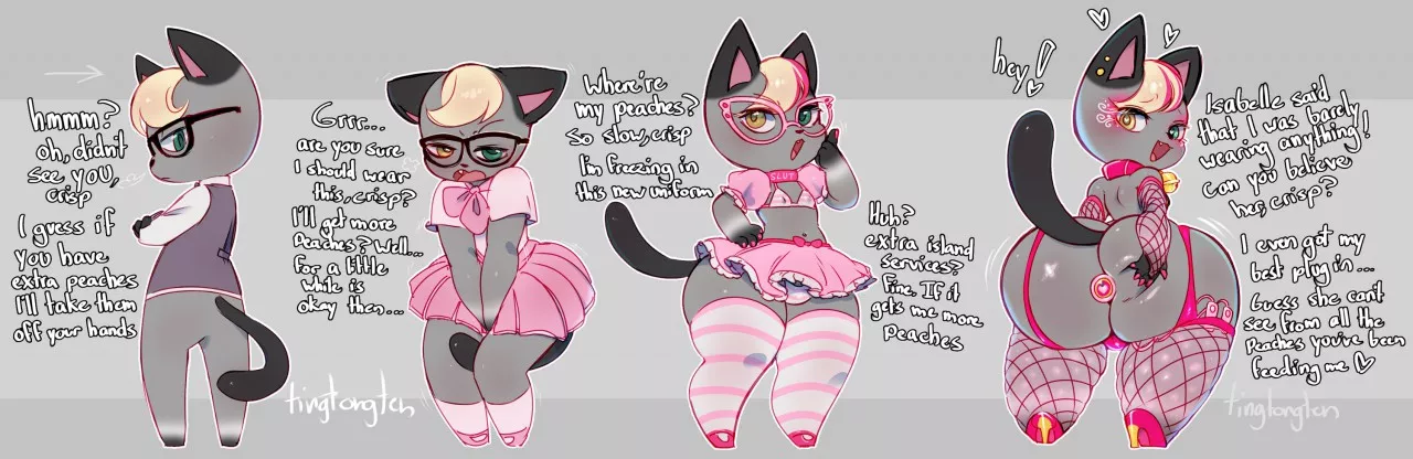 a little animal crossing rule 34 for yall (art by tingtongten)