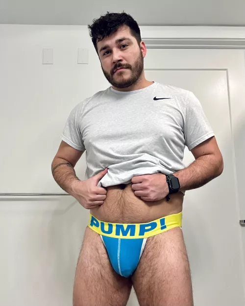 All sweaty from my workout. Come get a taste.