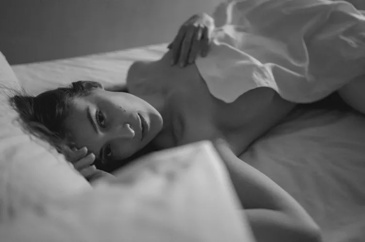 Black and white portrait