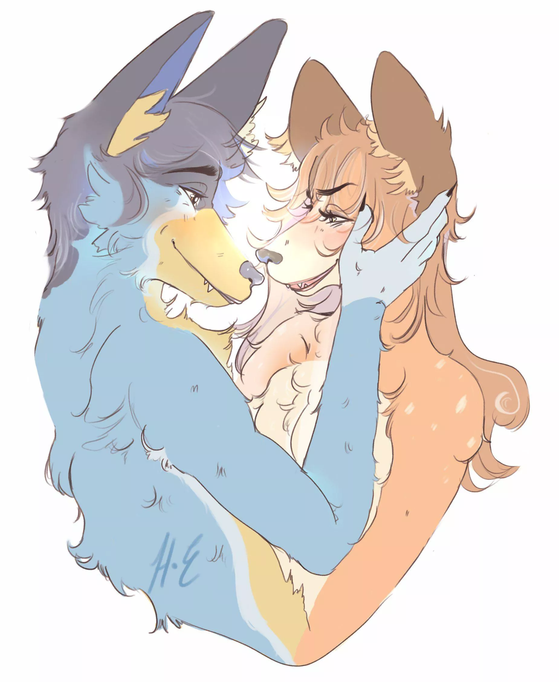 Chili and bandit [ych?] art by H•E (me)