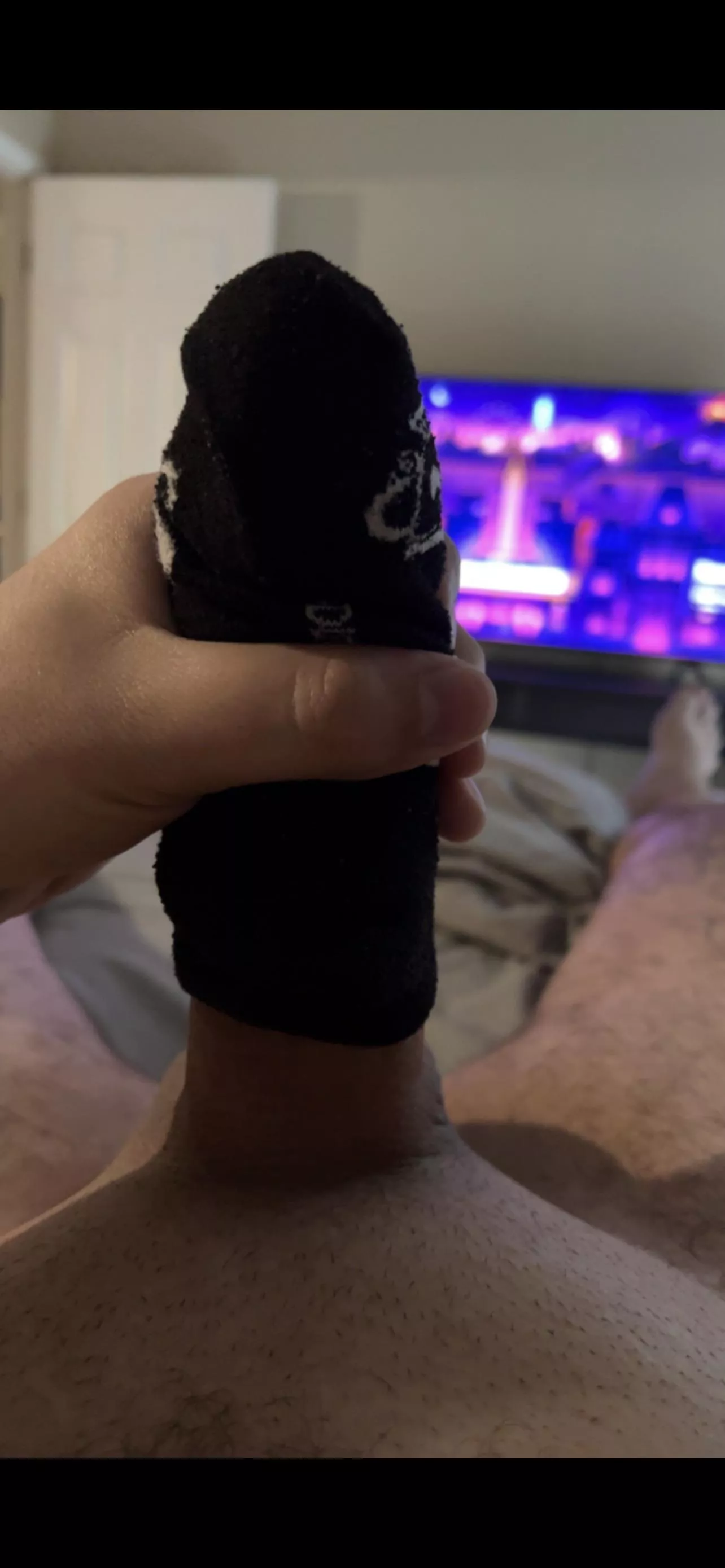 Cumming in a sock feels so good