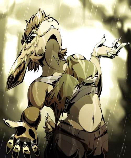 Drew a bunny in the rain :>