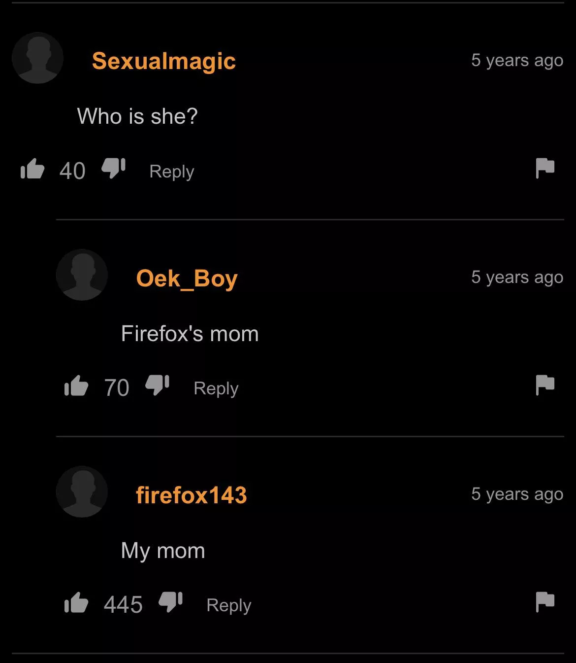 firefox’s mum makes an appearance