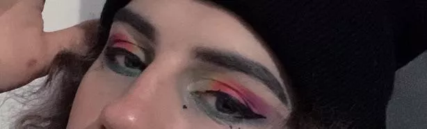 First step in eye makeup What u think?