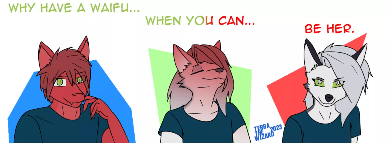 Furry waifus be like... [art by me]