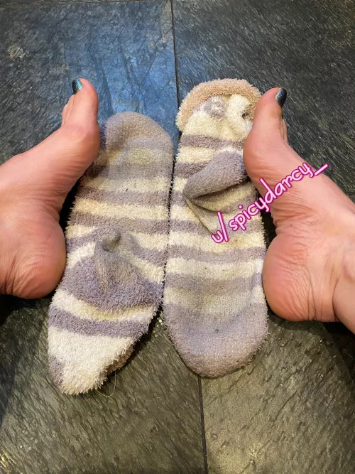 Fuzzy socks get sweaty too… wanna try?