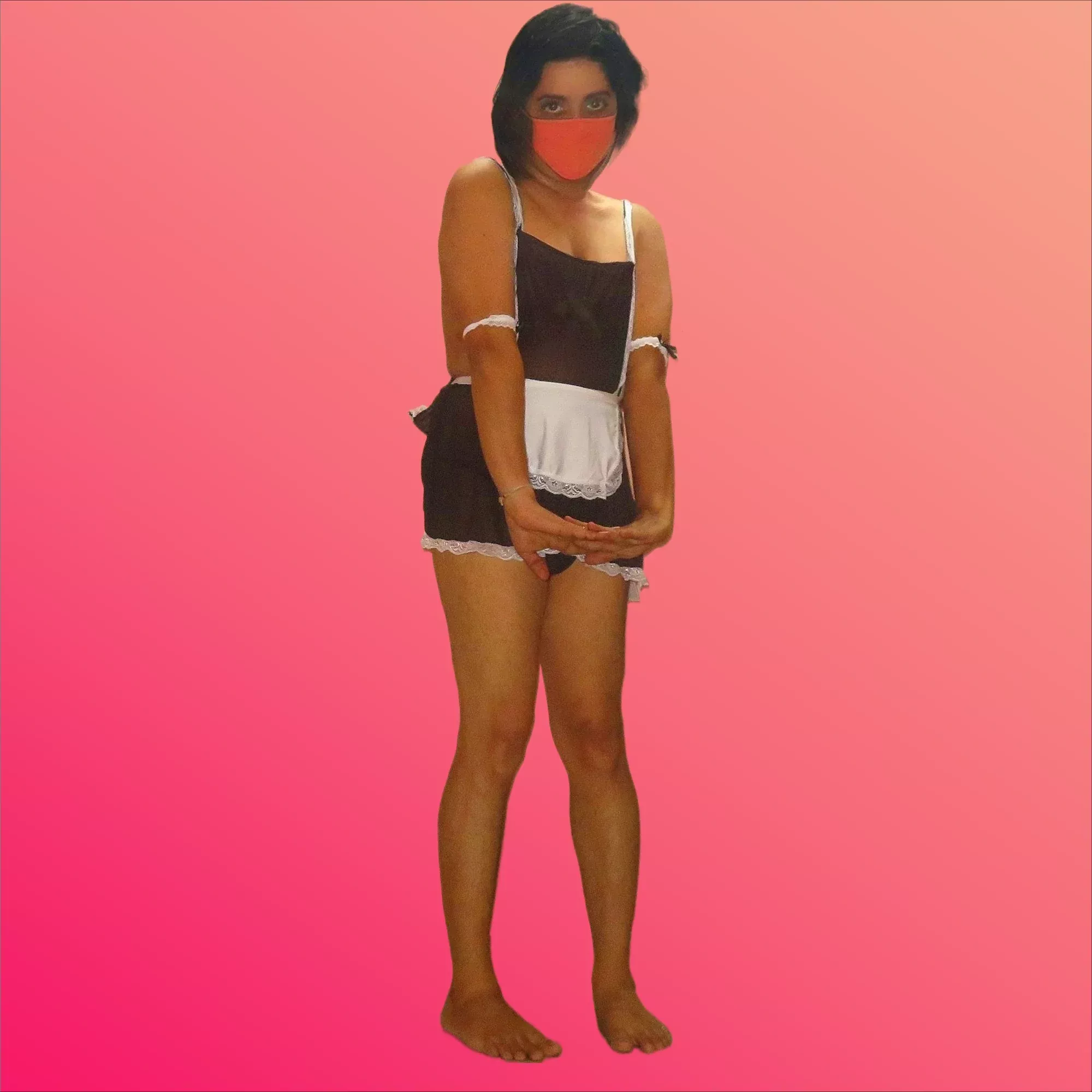 Getting ready for chores.