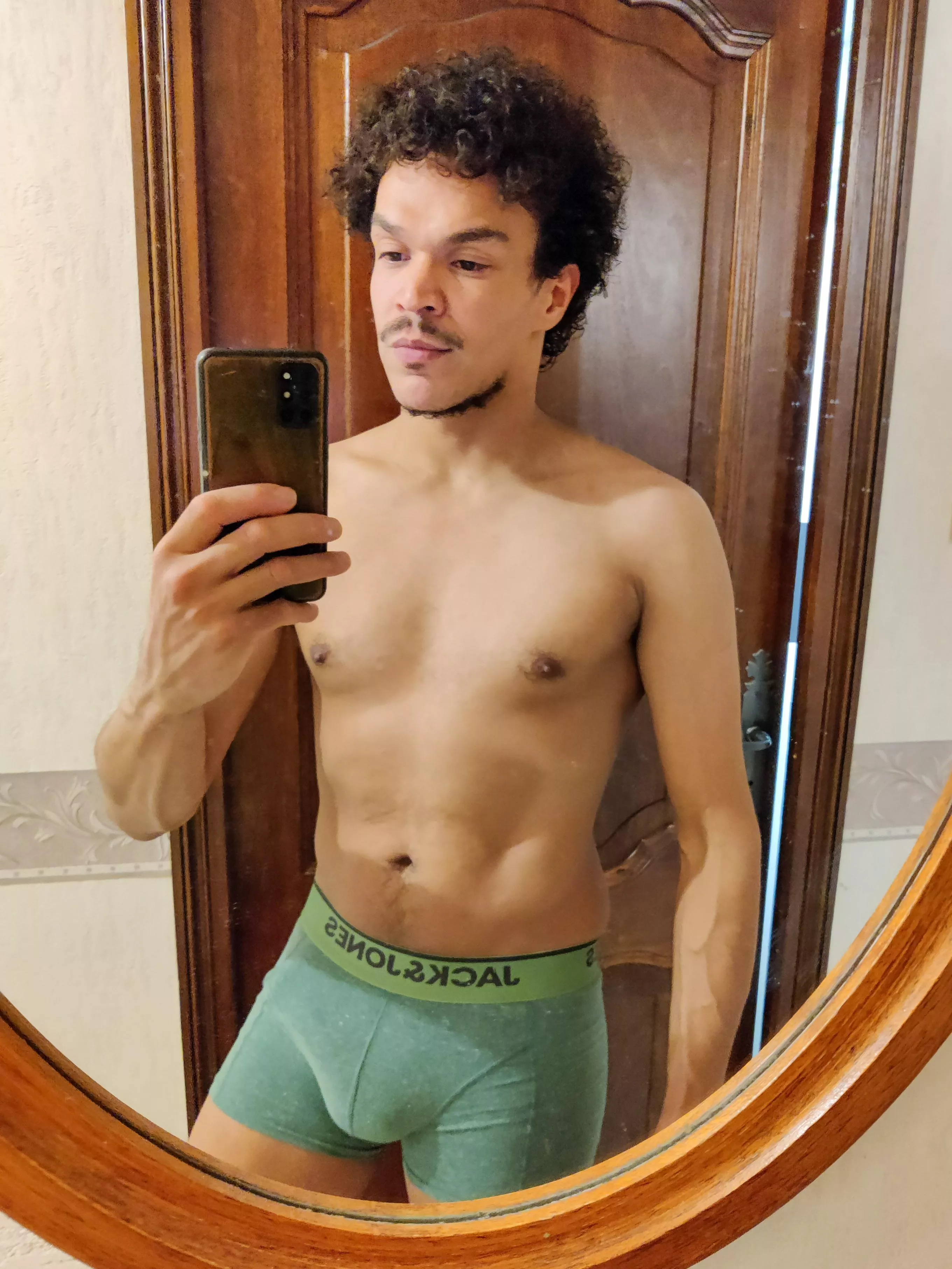 Got out of the bathroom like