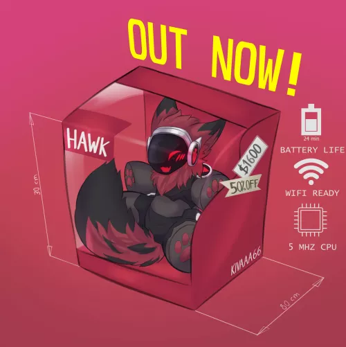 Hawk is a highly marketable plushie! (by me)