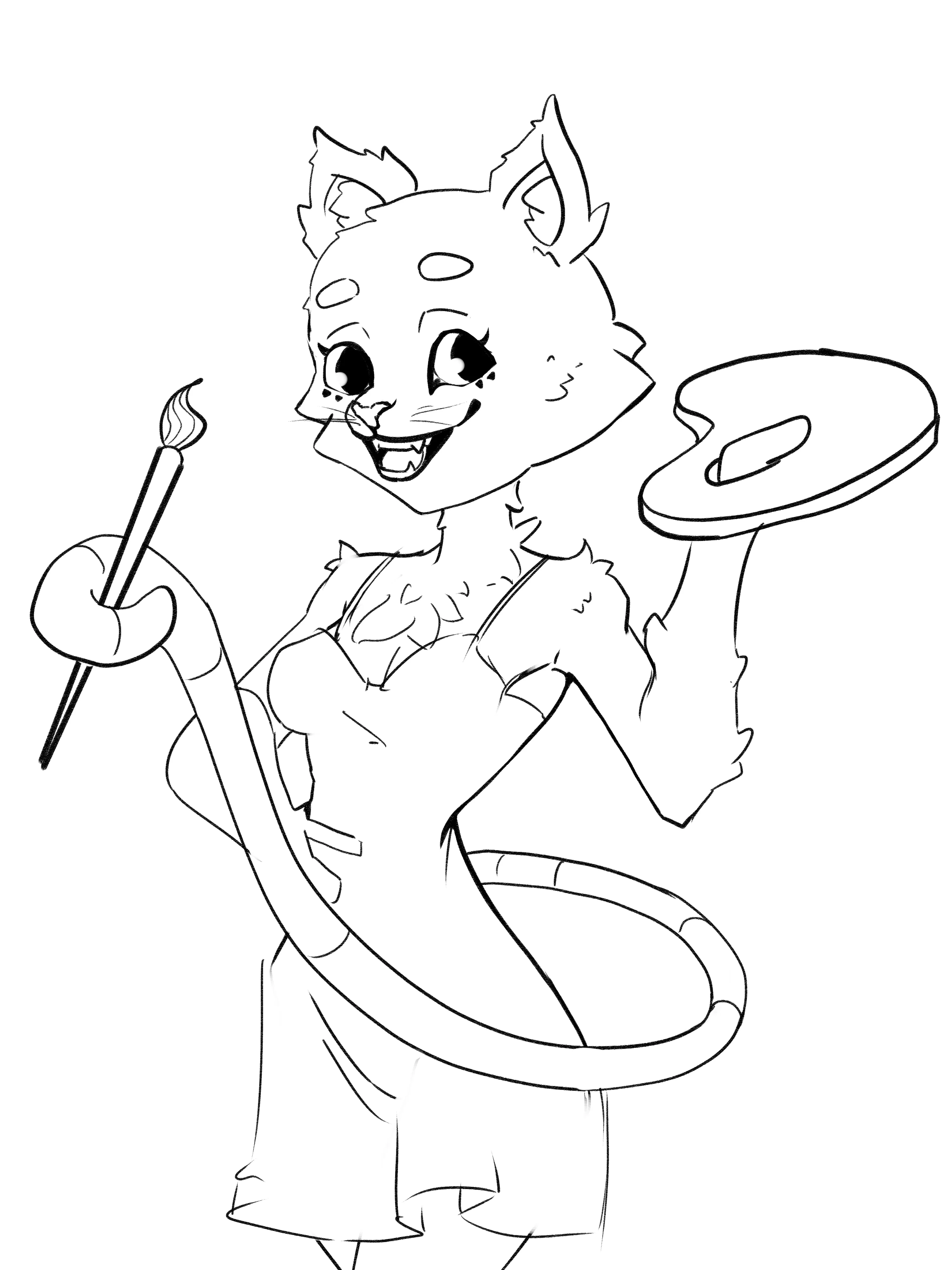 Hello my friends!! I'm drawing this artist tigress, what should I name her?