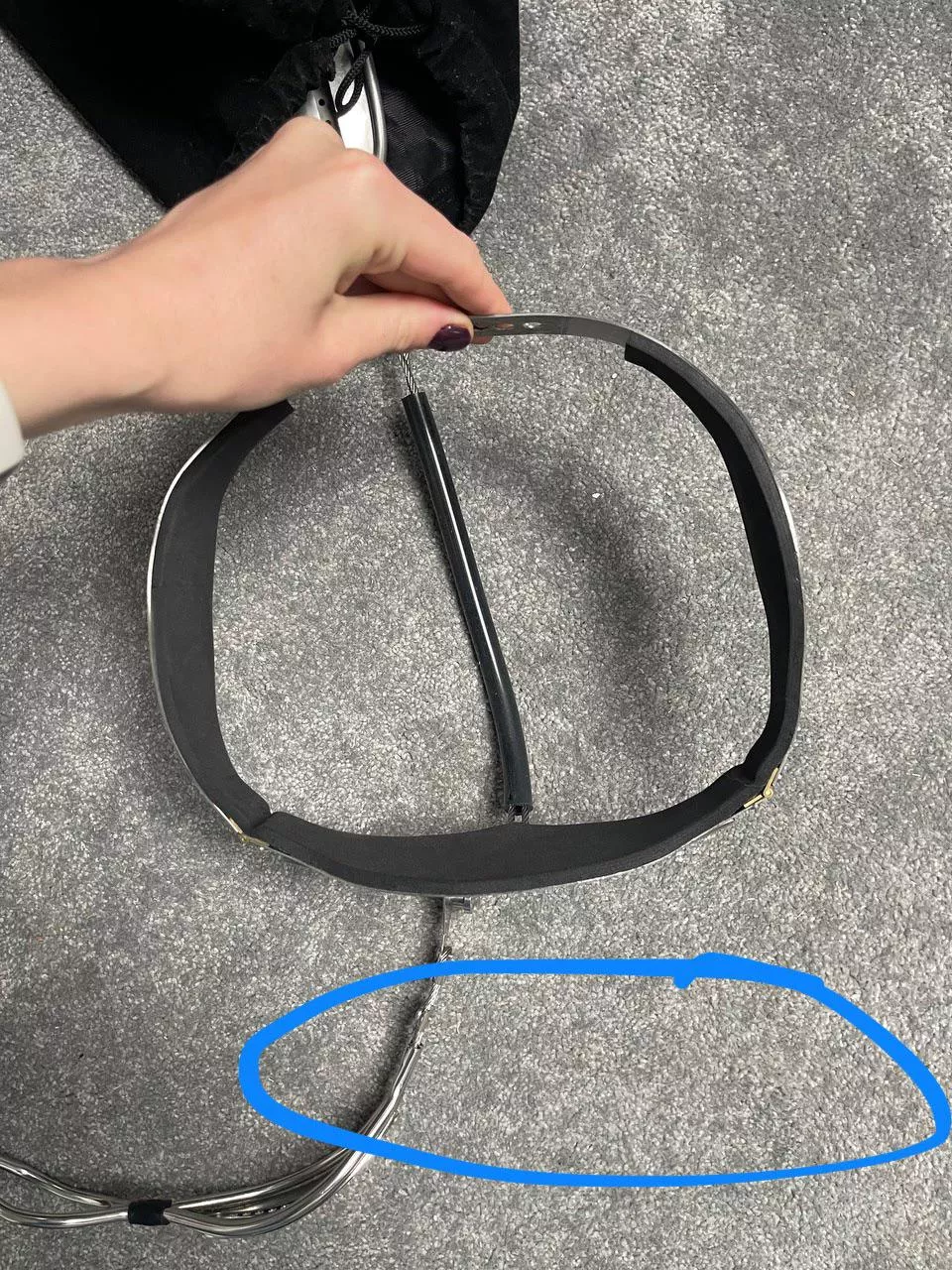 I bought a FancySteel belt but it’s not the right shape for me. My waist is wide and thin not a circle (see blue oval). Has anyone modified a belt like this?