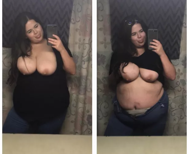 I couldn’t button them after dinner. 😳