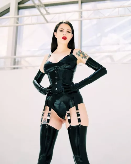 I just love wearing shiny outfits.