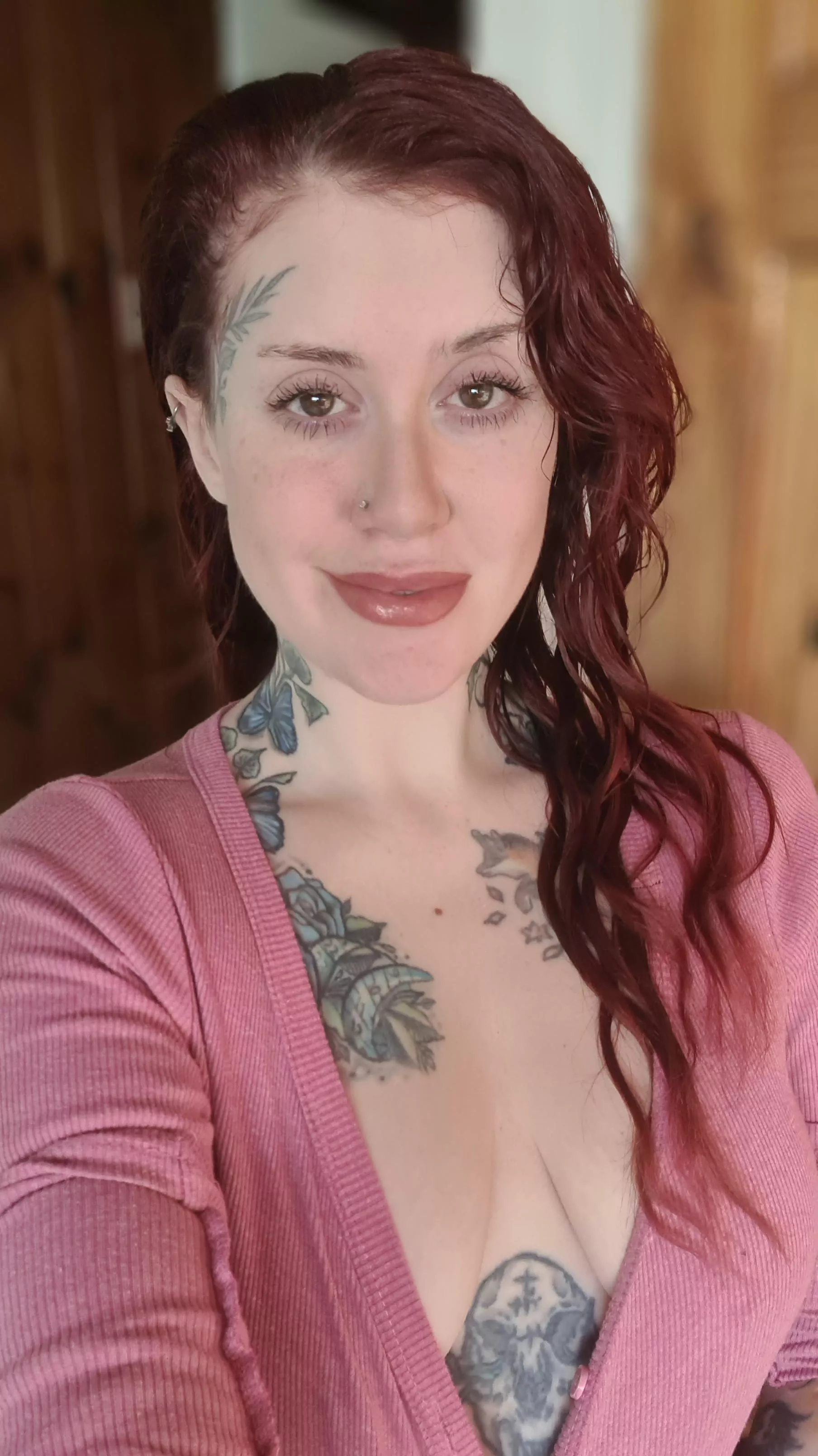 I love the freckles on my cheeks!