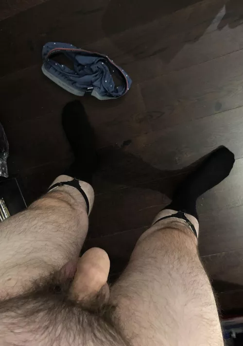 I posted a picture here yesterday of my polka dot briefs. I’ve had a few requests to pull them down…happily I did take a picture when undressing after work last night. I’m not wearing the briefs here but hopefully this picture is allowed, as a “s