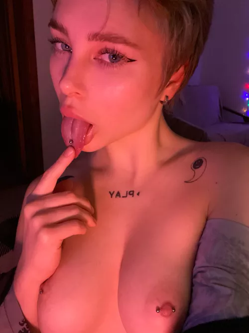 I'm sure my tongue can deliver a lot of pleasure [f]