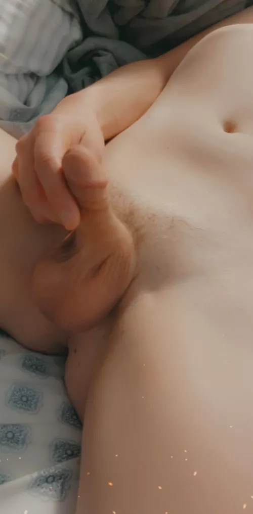 Just a little pic of my little dick 🍒🍭😋