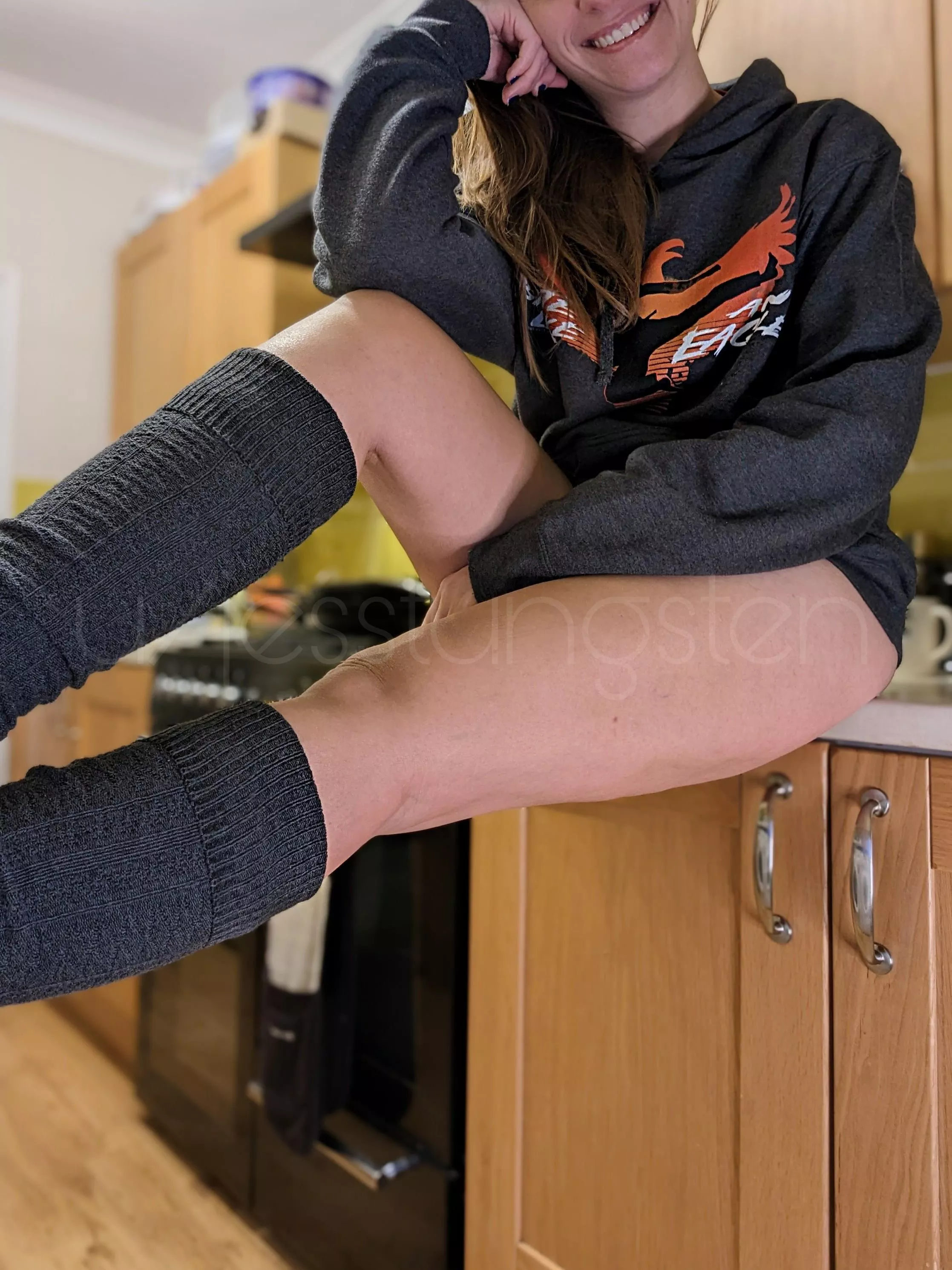 Just sitting here, waiting [f]or the kettle to boil...