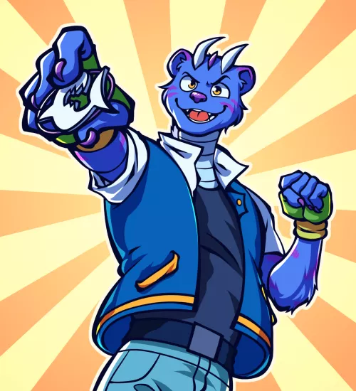 Kel wins a new kind of gym badge (by Miautasworkshop)