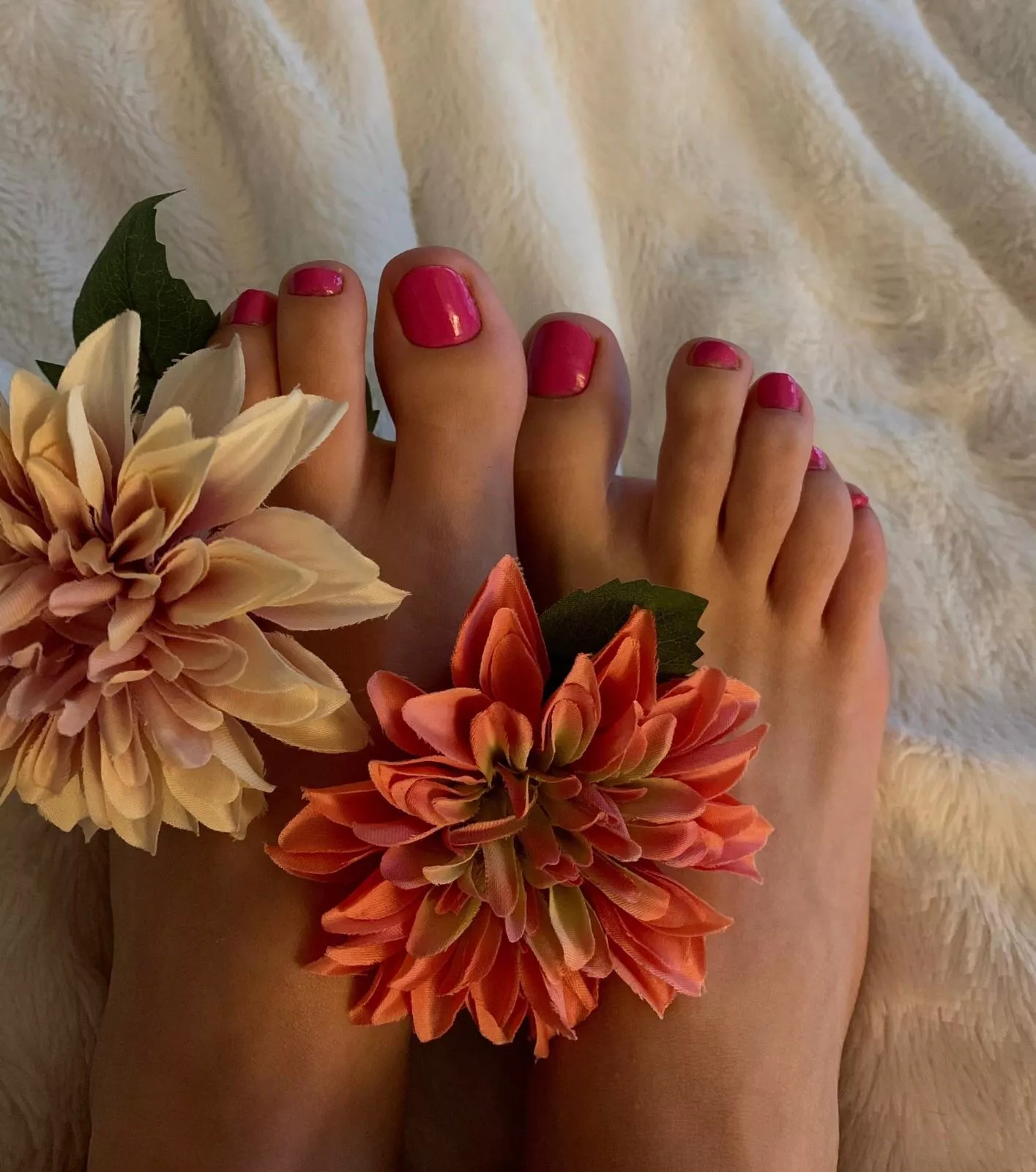 Kiss each toe when you greet me