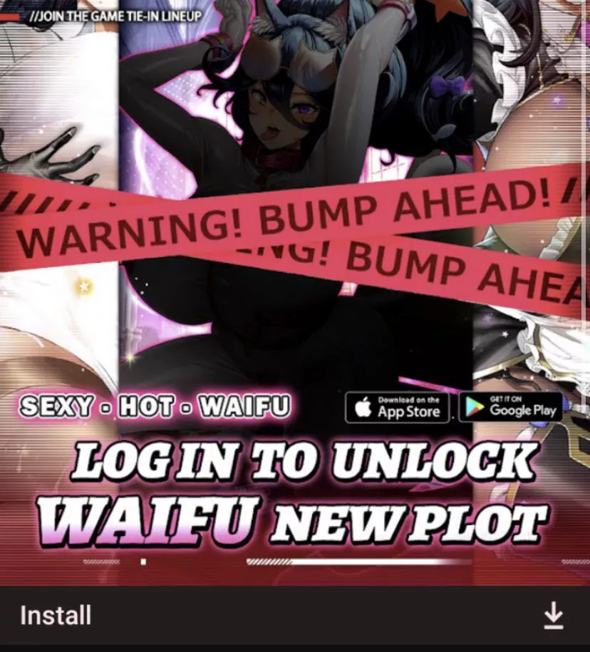 LF Color Source Gacha Game Big Boobs, Cat Glasses, thicc thighs, open mouth “Join the game tie in lineup sexy hot waifu log in to unlock waifu new plot”