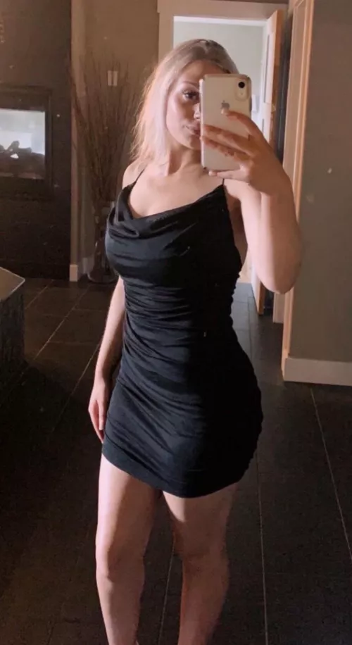 Little black dress.