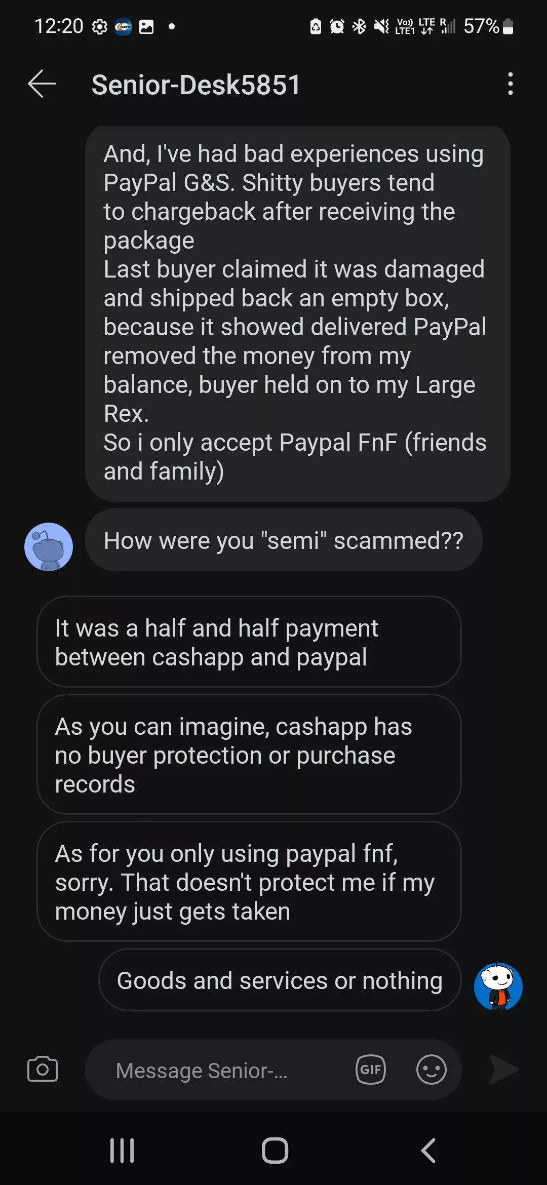 Potentially suspicious seller