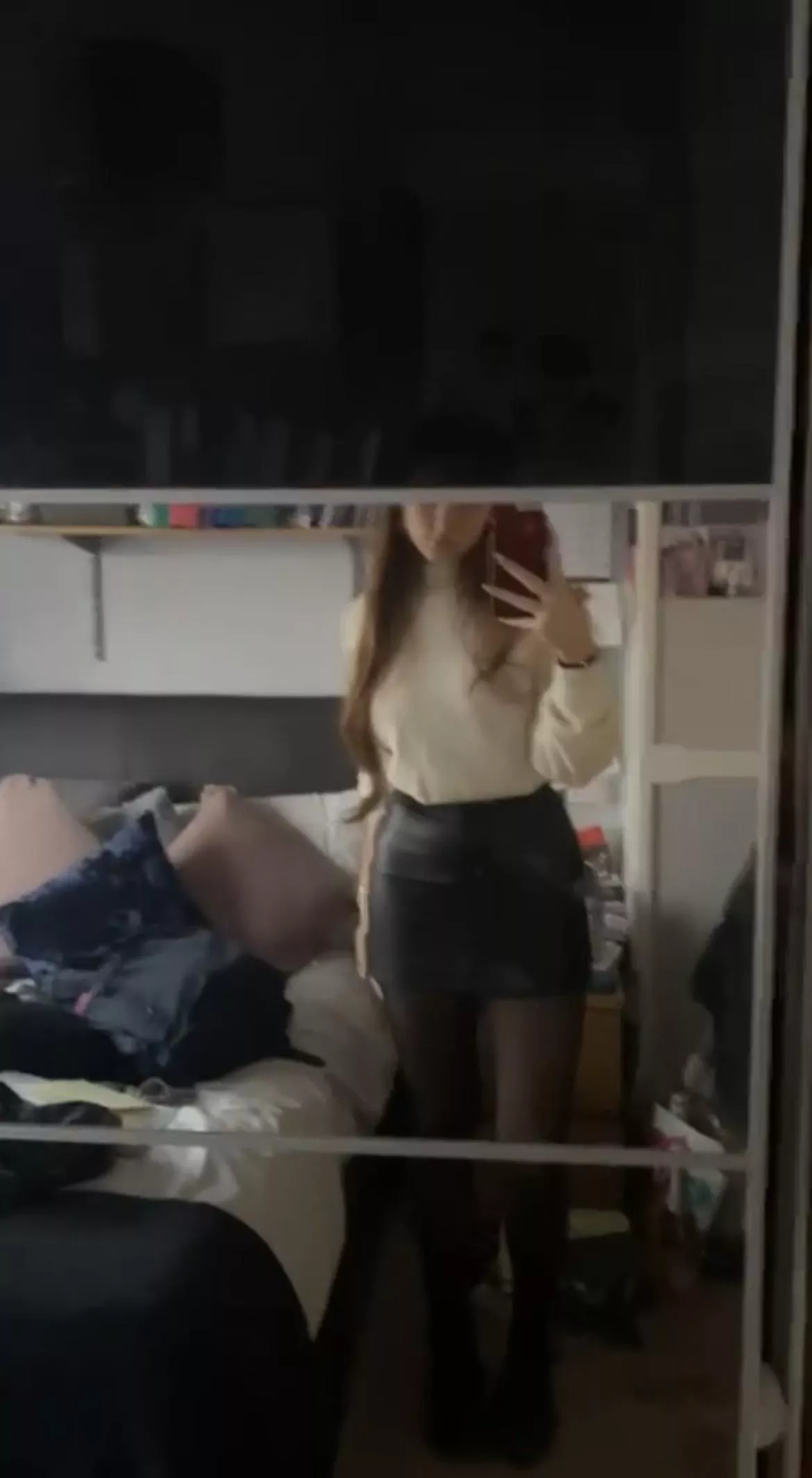 She wants to know if this is a cute outfit