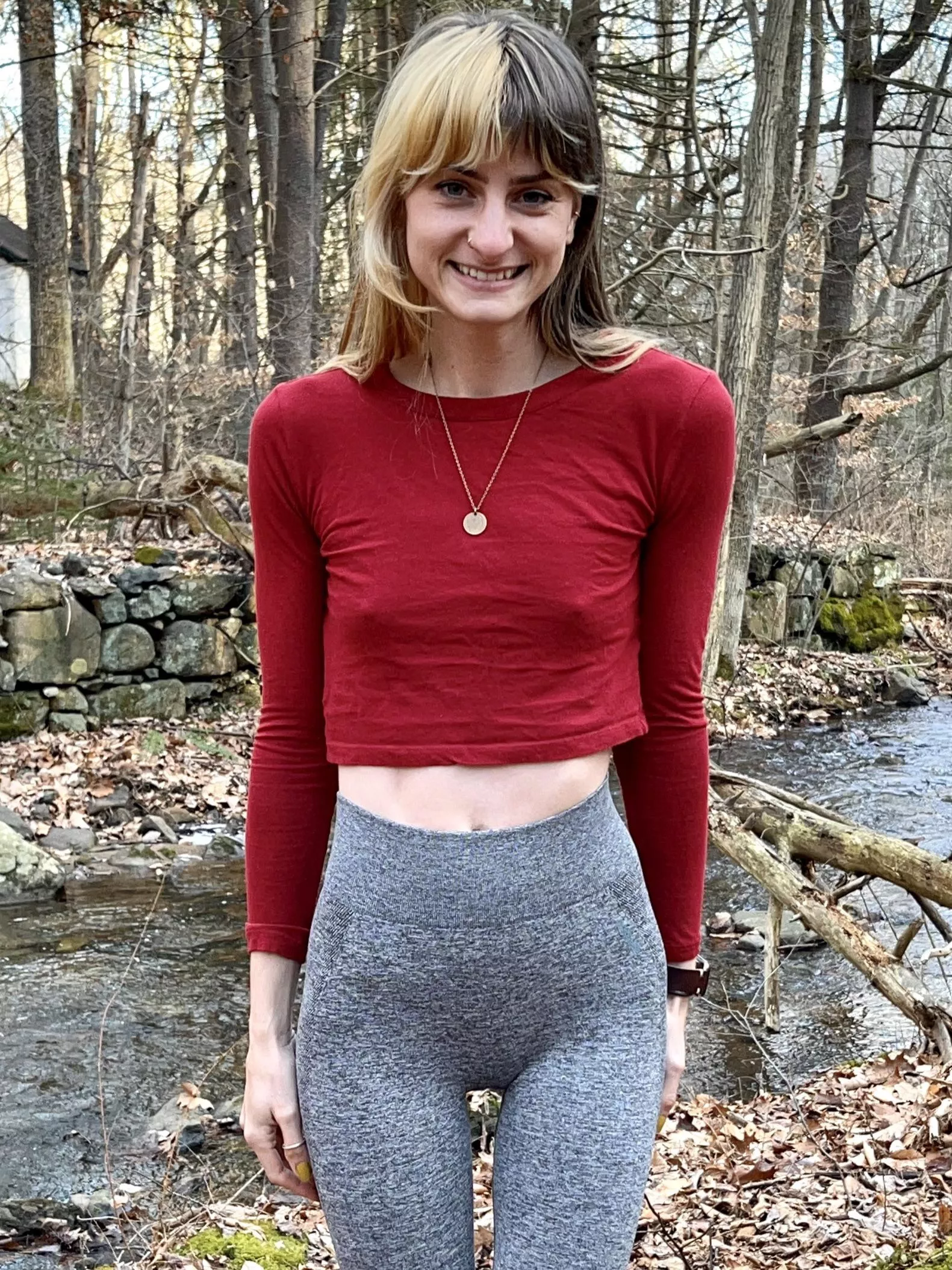 Small pokies on a small lady, me