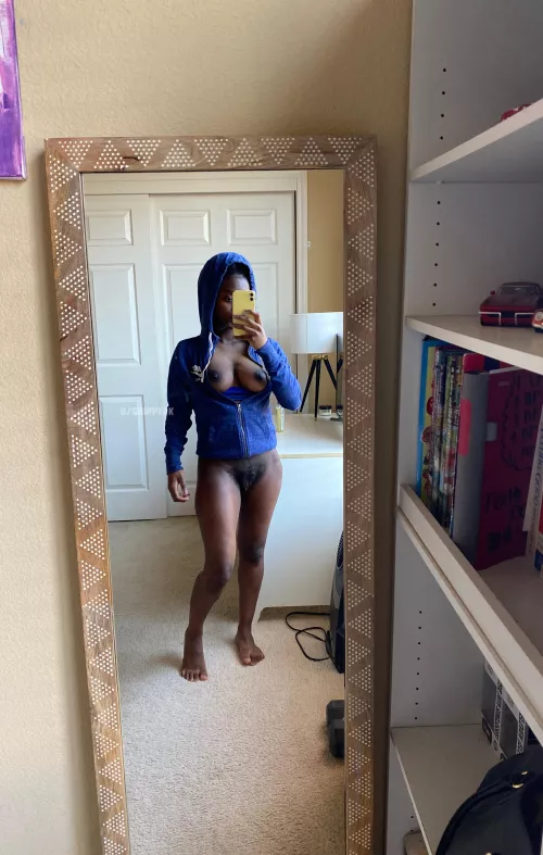 Stand behind me and play with my tits.