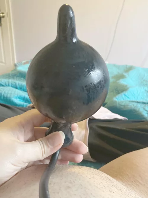 Stretching this pussy with my inflatable 💦💕