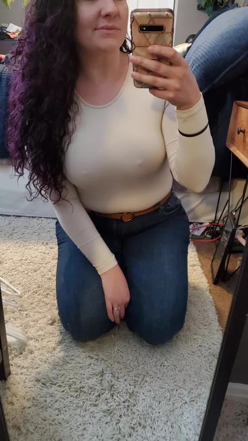 Today's work outfit. Too bad I wear an apron over this.