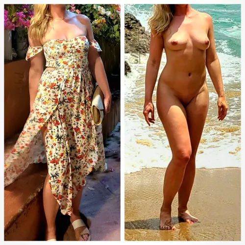 Vacation dinner attire and beach attire.