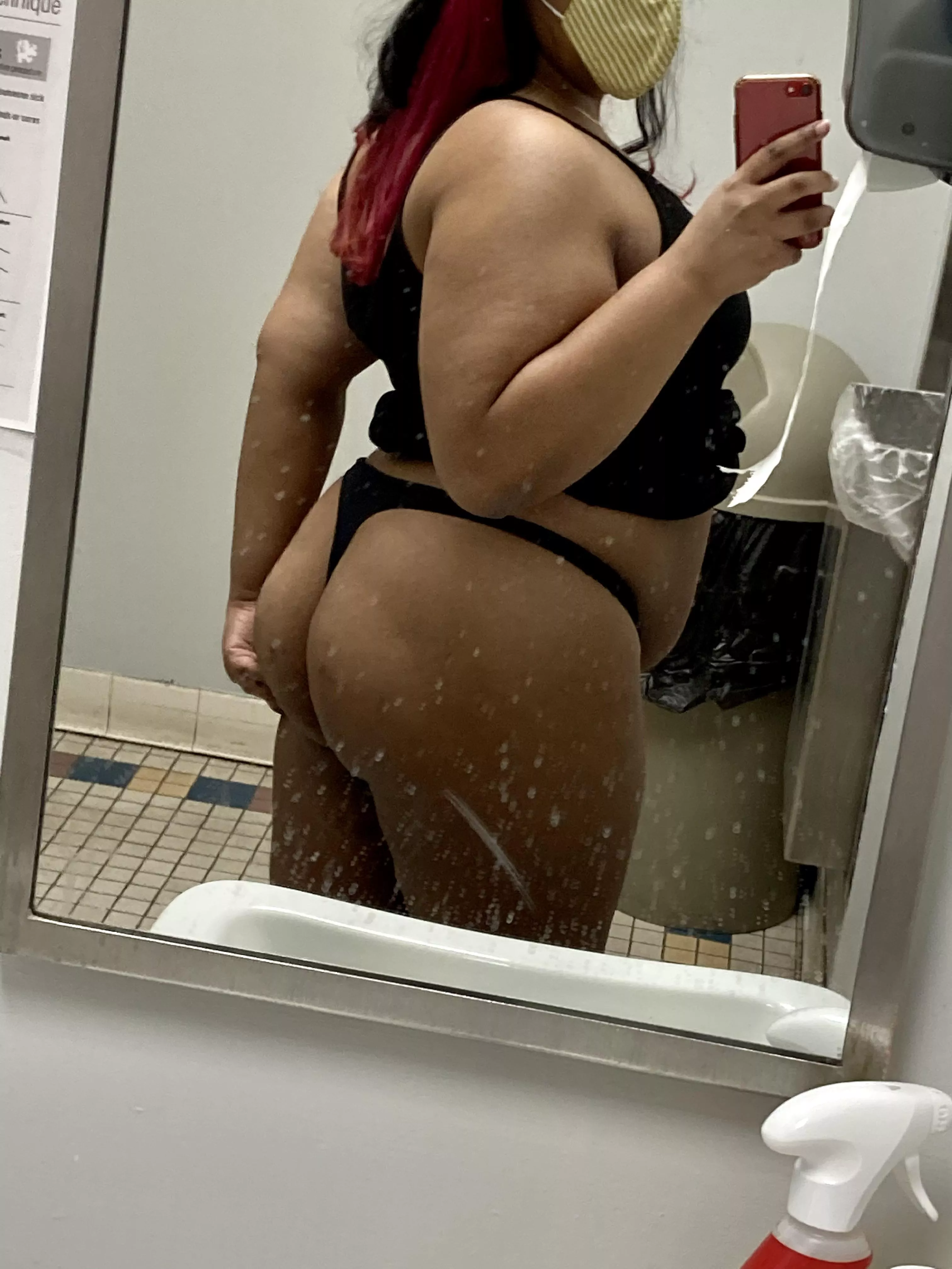 Wearing a mask because I'm shy 😳