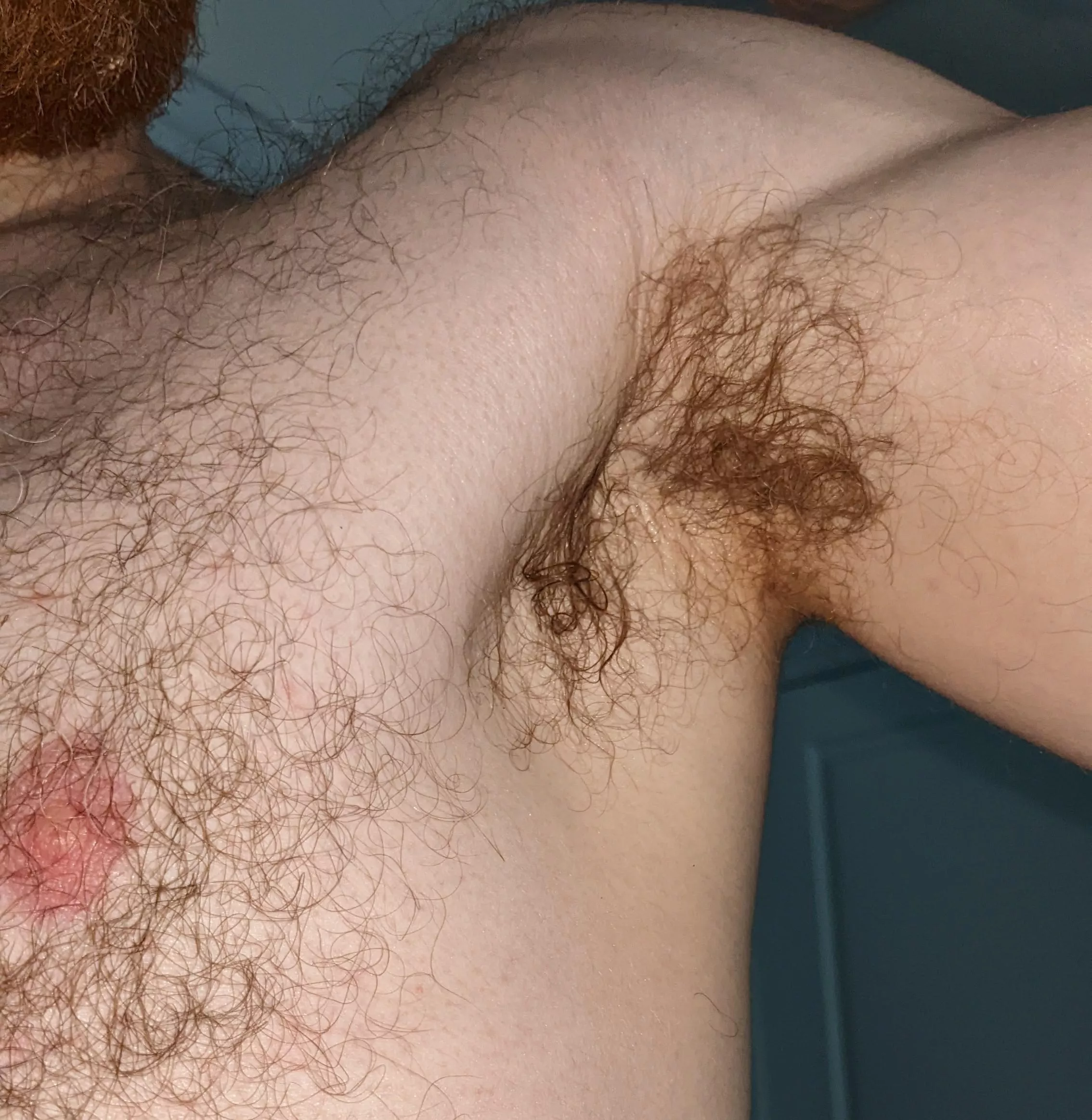 You can see it glistening with sweat. Want a lick?