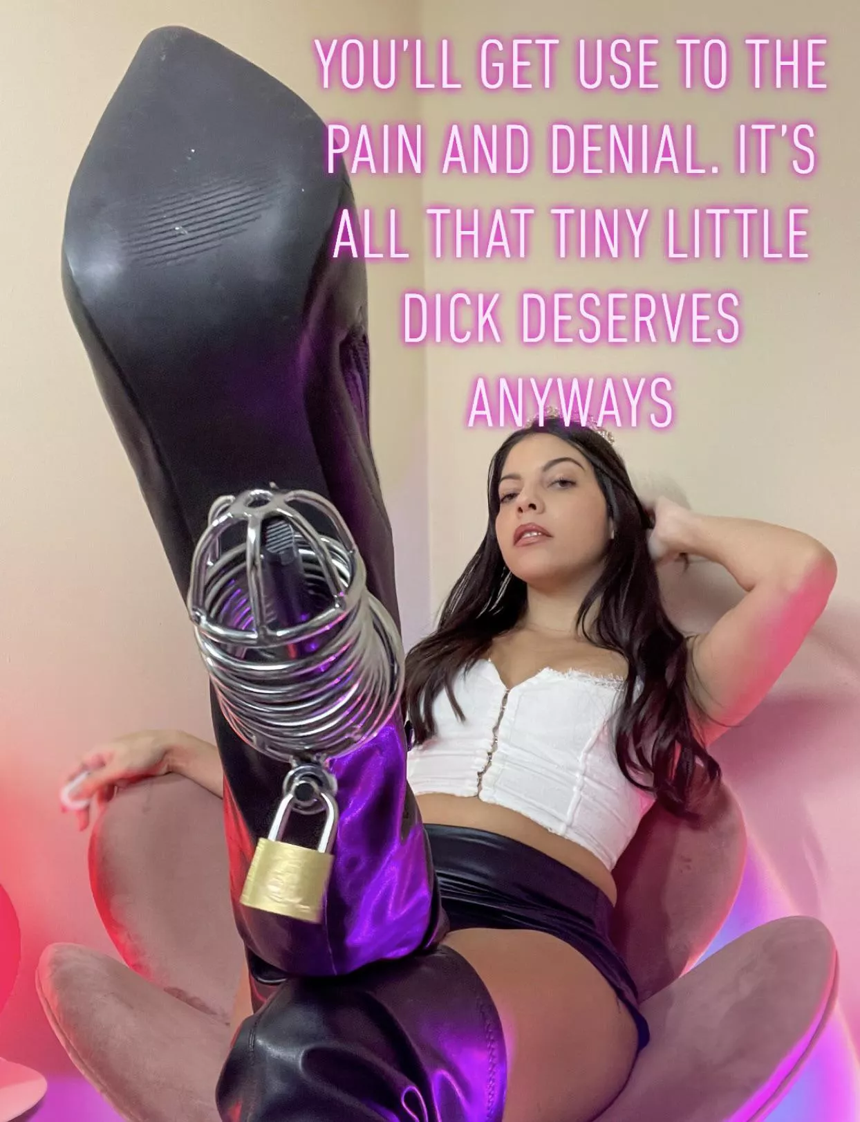Your pathetic dick is now owned by a hot bratty Latina.