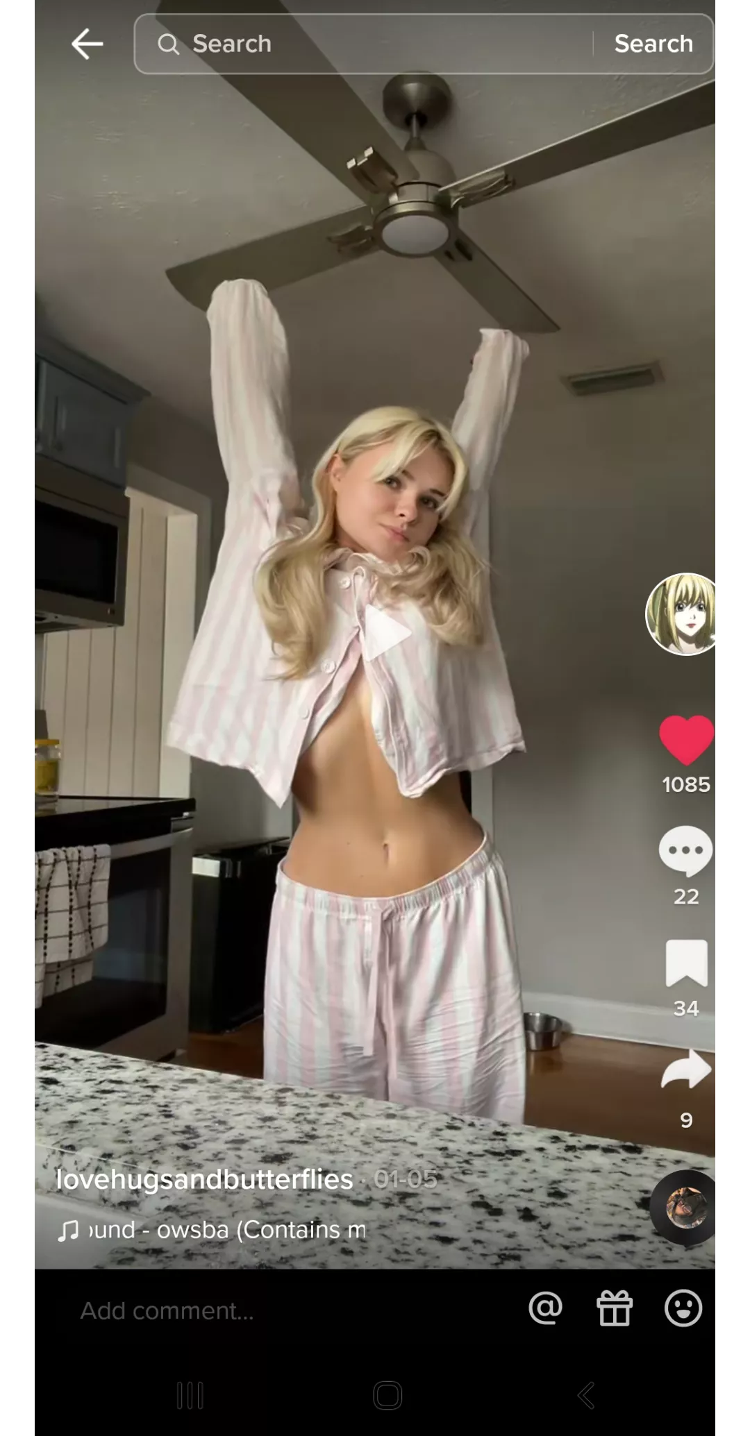 a girl on tiktok fits this