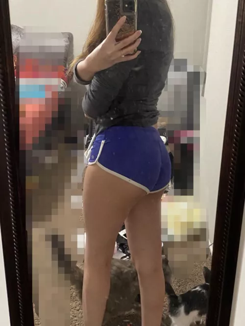 Another angle 🤭 (had to blur out my messy room lol)