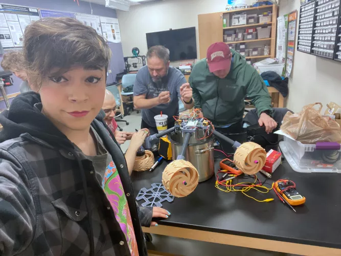 At Robotics With The Team 💕