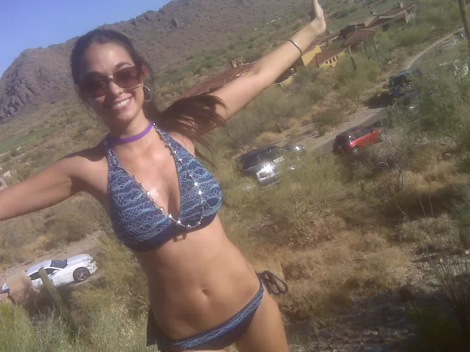 Blue Bikini in the desert!