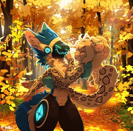 Boop! ✨🍁🍂 | Art by me @Vulkiri on Twitter :3c (Commission)