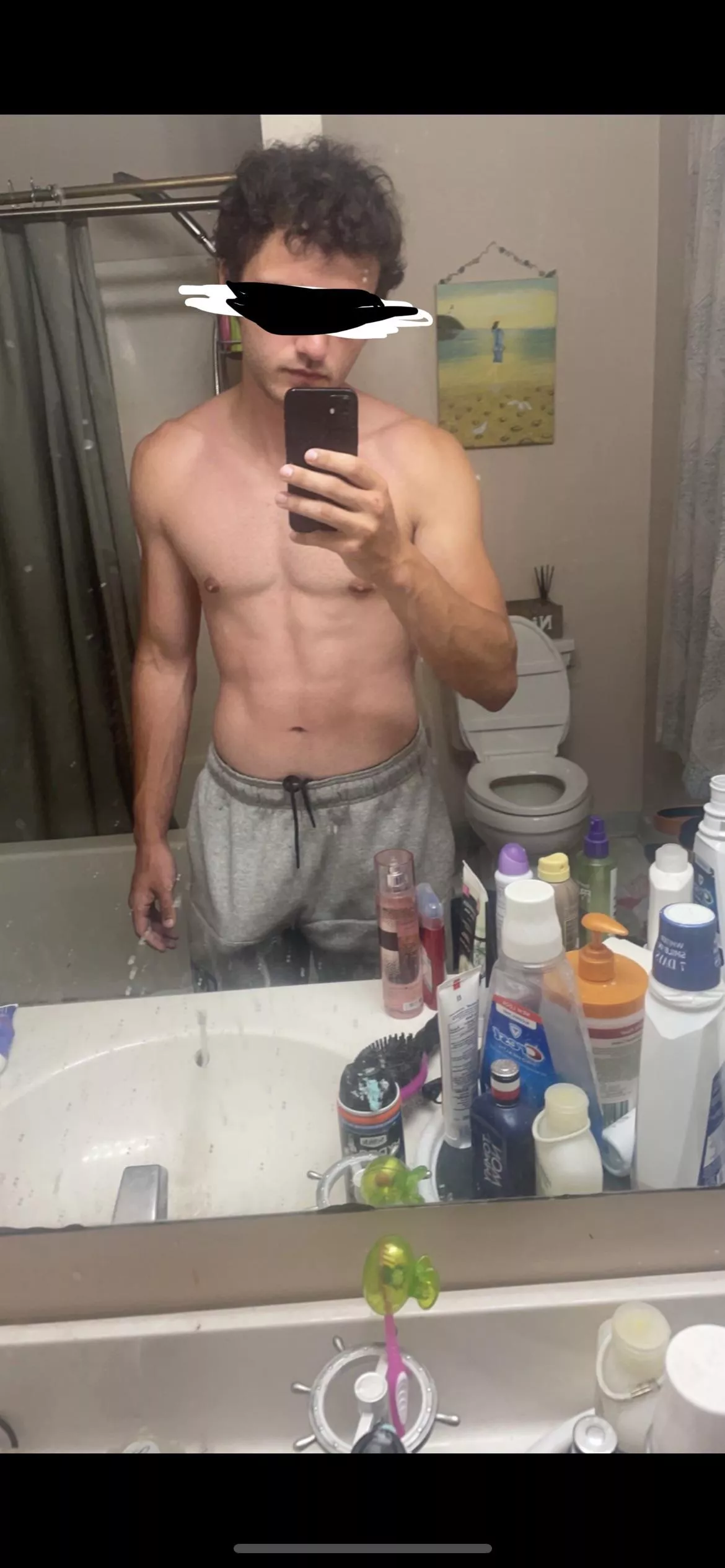 can you guess why I wear grey sweatpants everyday?