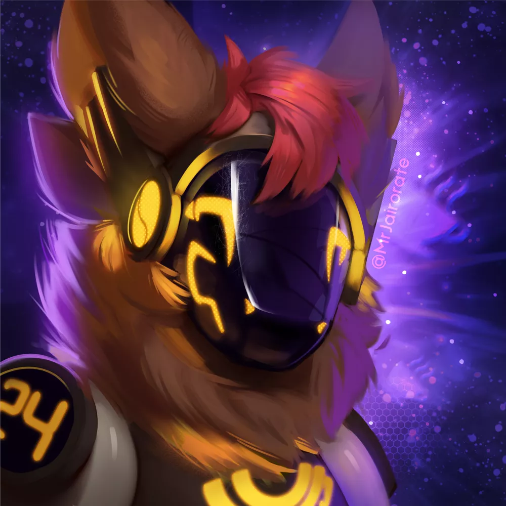 ☕️coffee protogen🍞 art by me @MrJairorate