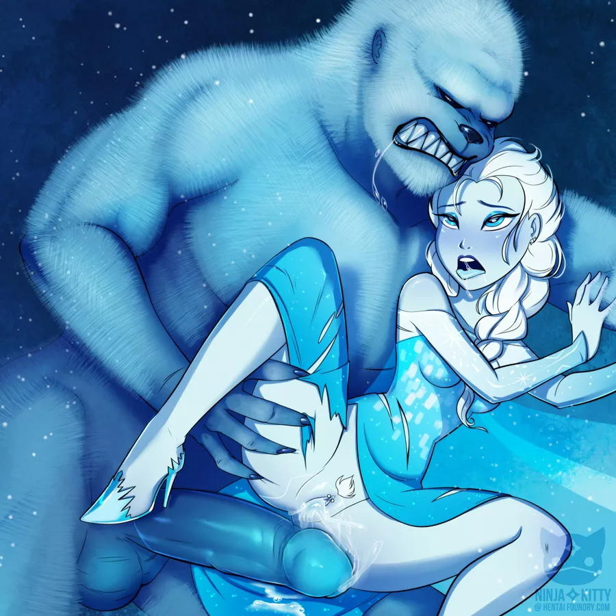 Elsa x yeti (NinjaKitty) [Frozen]