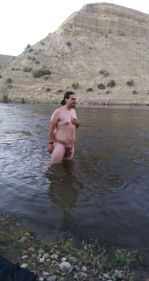 First time nude at the river